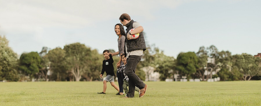 Family at the park